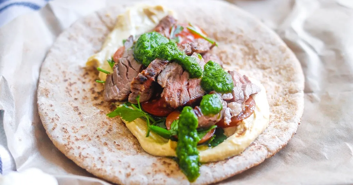 Mediterranean Beef Flank Steak Pita | Beef Loving Texans | Beef Loving Texans is your one-stop infor